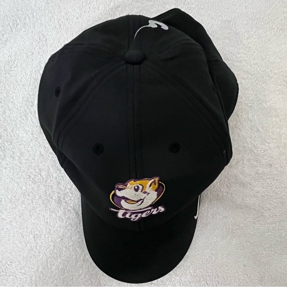 LSU Tigers Adult Adjustable Dark Grey Dri-Fit Ball Cap by Nike Legacy91 main image 4